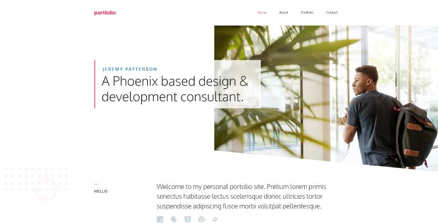 Screenshot 1 of Portfolio by Generatepress Wordpress Theme