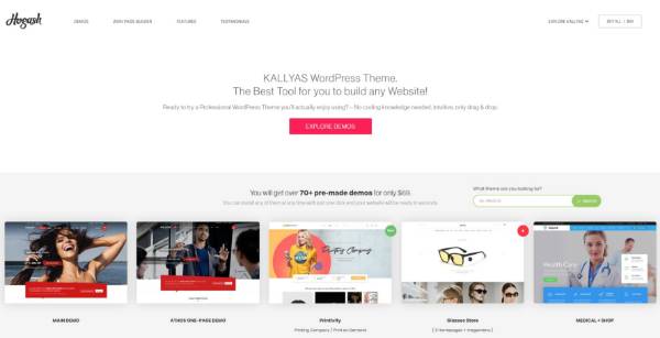 Screenshot of KALLYAS - Creative eCommerce Multi-Purpose WordPress Theme