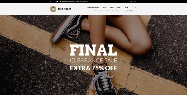 Screenshot of The Retailer - FREE Premium WooCommerce Theme