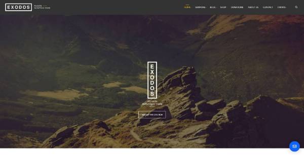 screenshot of Exodos - Church WordPress Theme
