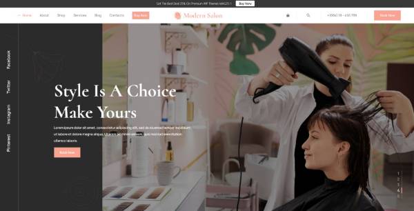 Cosmetics Salon Free eCommerce WordPress Theme